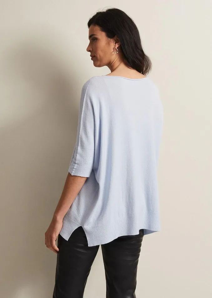 Women Phase Eight Knitwear Zienna Light Blue Jumper