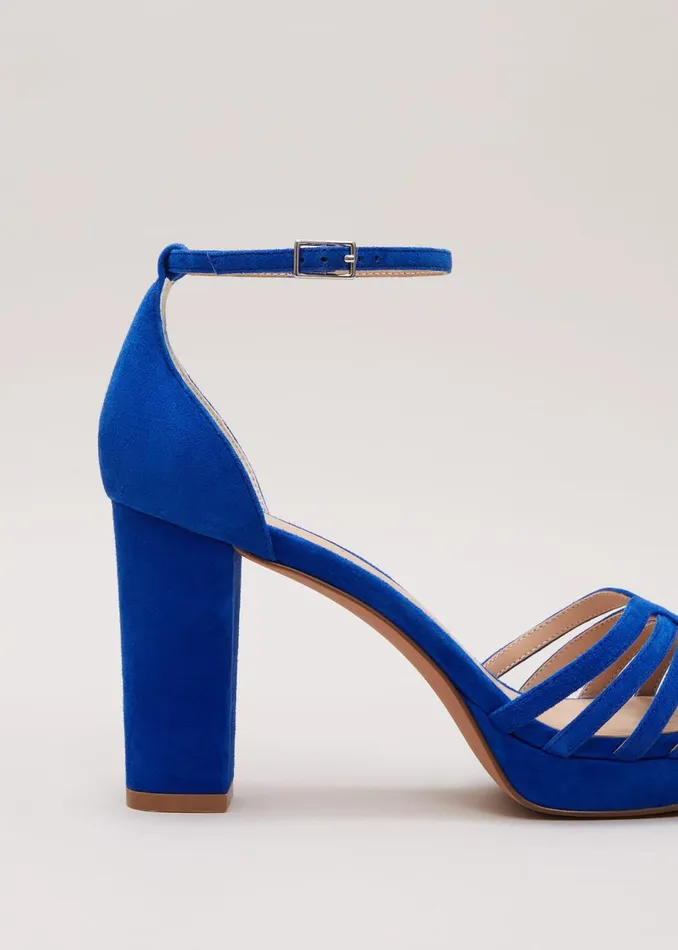 Women Phase Eight Occasion Shoes Strappy Platform Heel