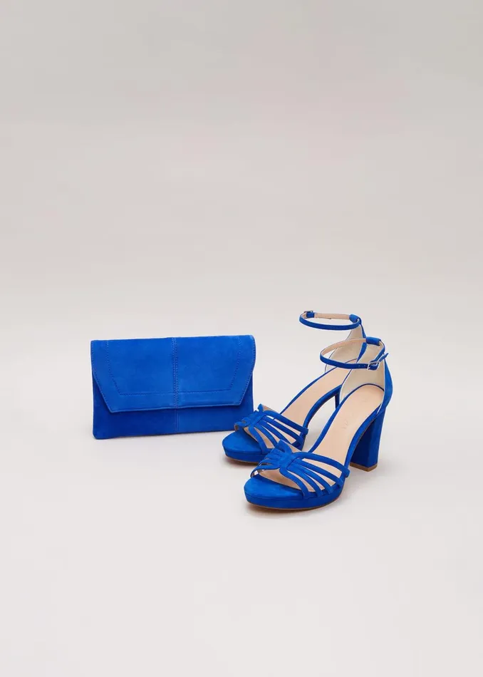 Women Phase Eight Occasion Shoes Strappy Platform Heel
