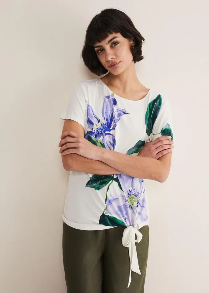Women Phase Eight Shirts and Blouses Fiorella Tie Front Top