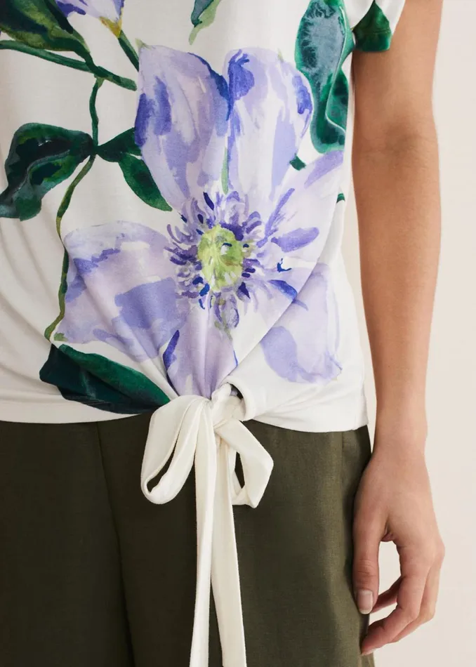 Women Phase Eight Shirts and Blouses Fiorella Tie Front Top