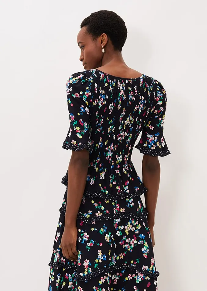 Women Phase Eight Shirts and Blouses Hudson Floral CoOrd Blouse