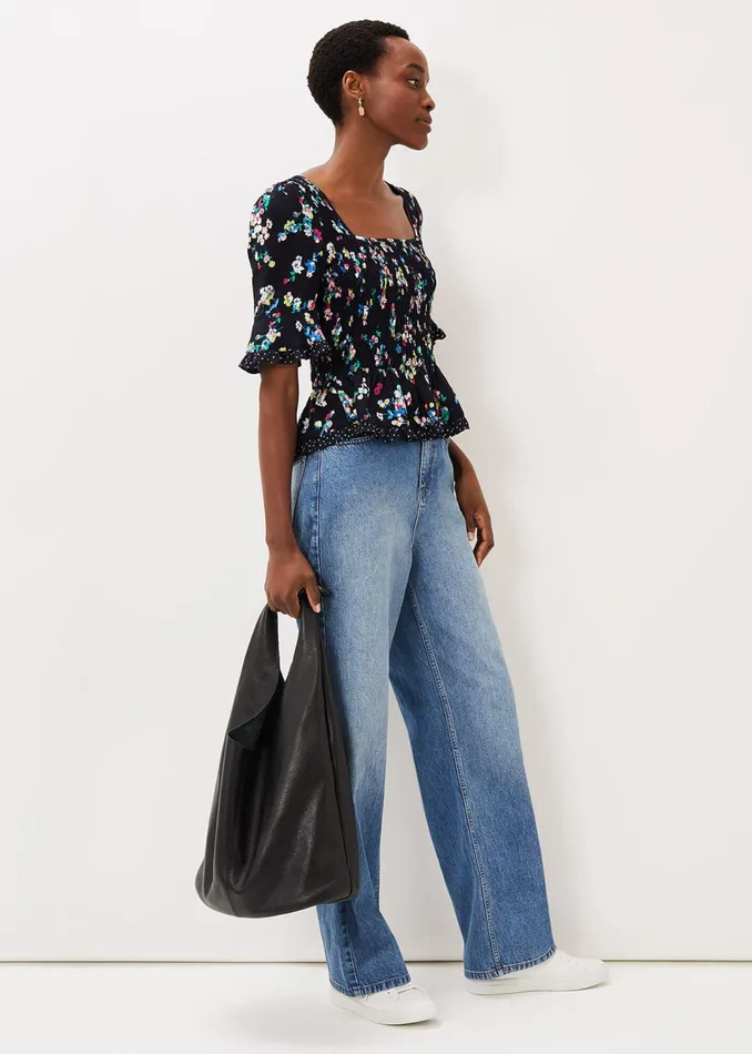 Women Phase Eight Shirts and Blouses Hudson Floral CoOrd Blouse