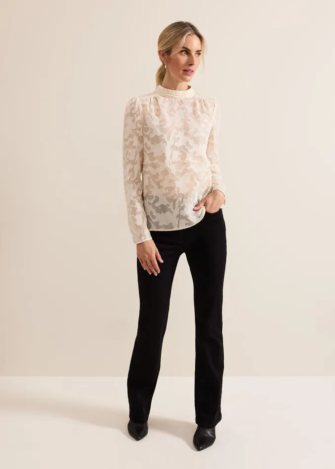 Women Phase Eight Shirts and Blouses Jacey Metallic Blouse