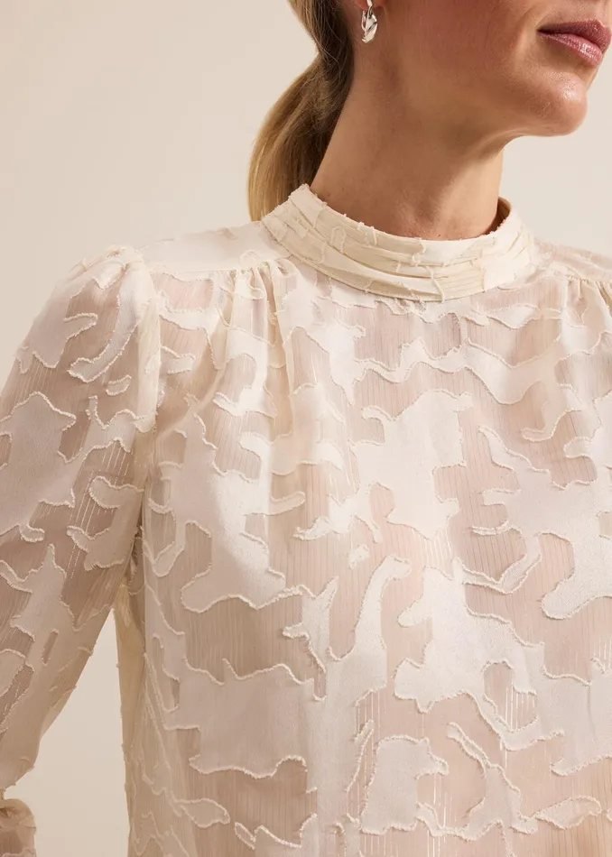 Women Phase Eight Shirts and Blouses Jacey Metallic Blouse