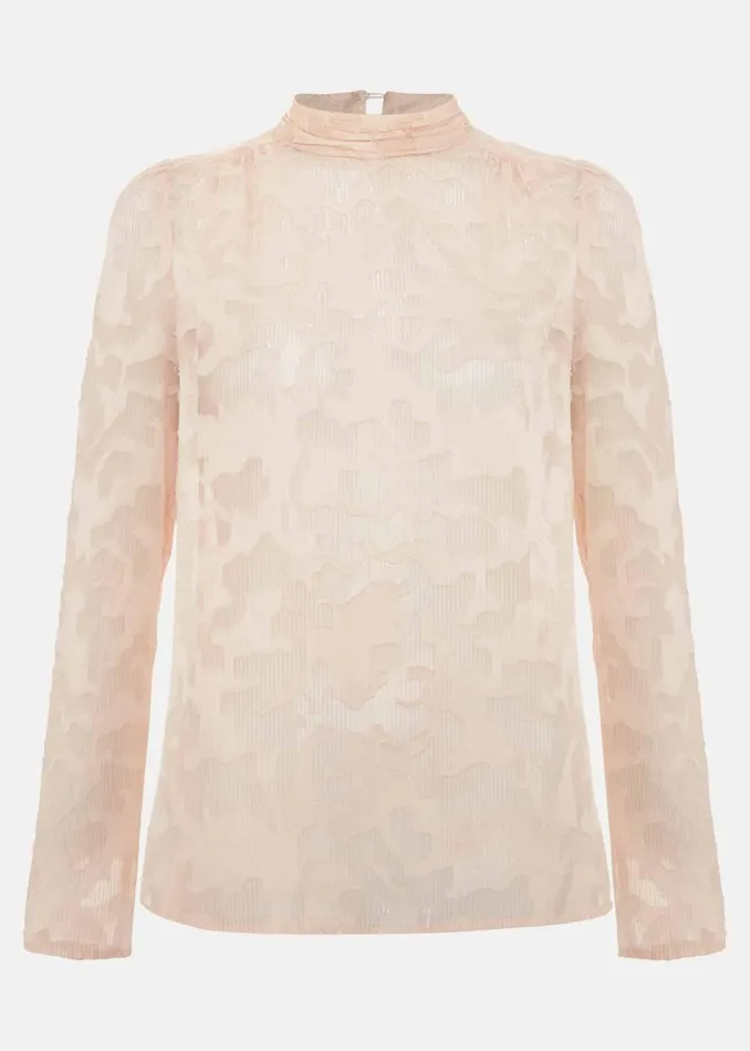 Women Phase Eight Shirts and Blouses Jacey Metallic Blouse