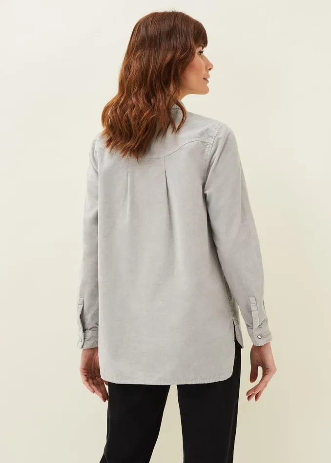 Women Phase Eight Shirts and Blouses Peggie Corduroy Oversized Shirt