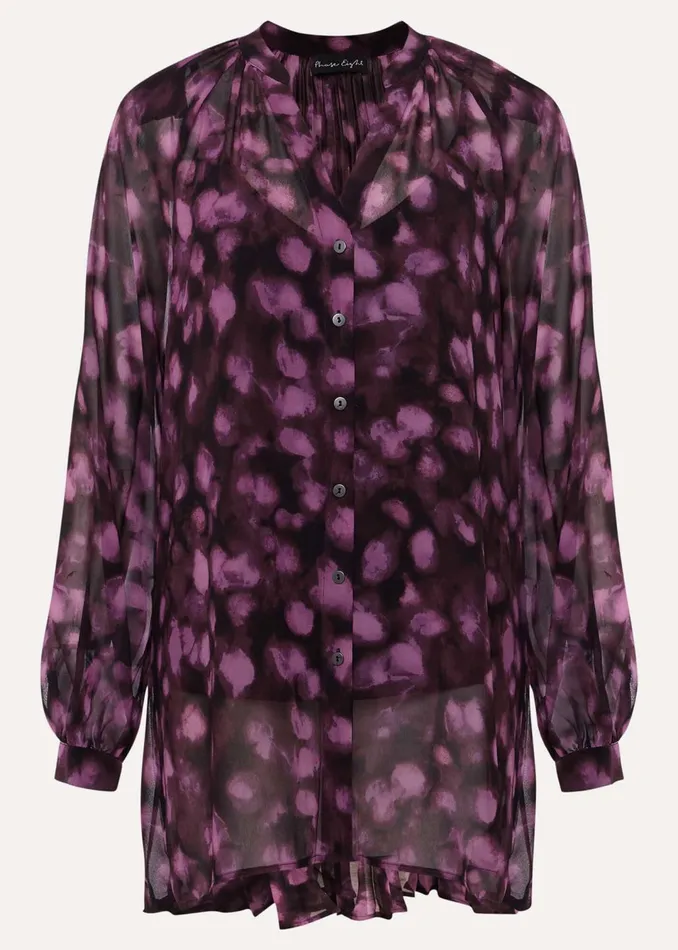 Women Phase Eight Shirts and Blouses Rhian Chiffon Tunic Blouse