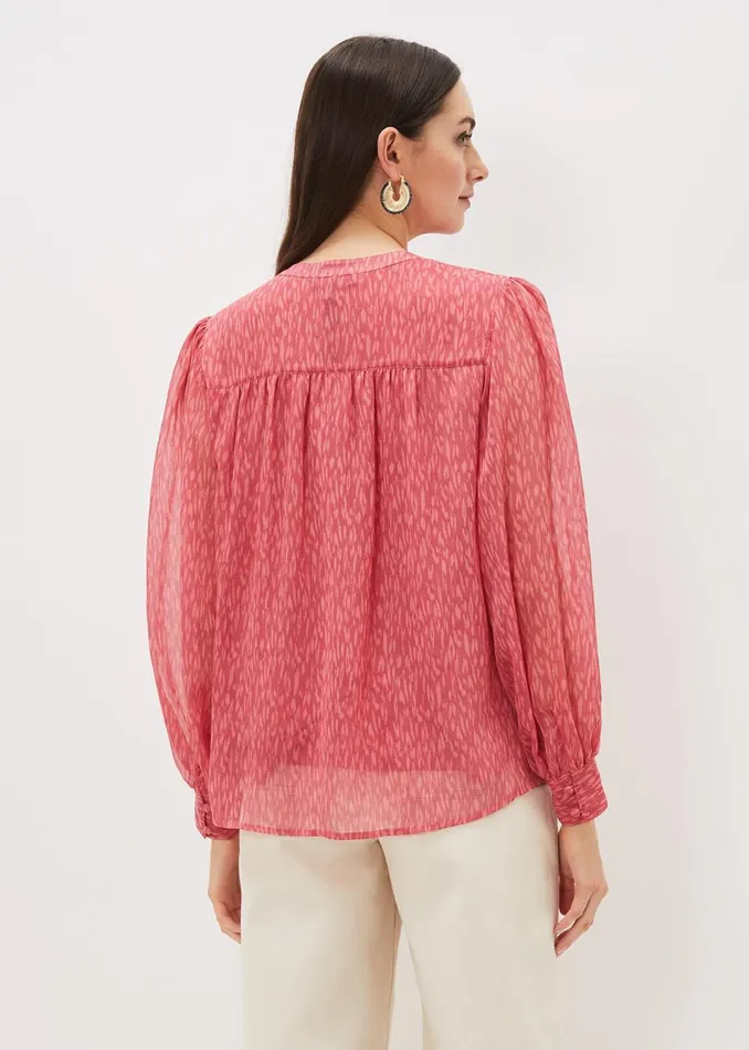 Women Phase Eight Shirts and Blouses Sharpay Printed Chiffon Blouse