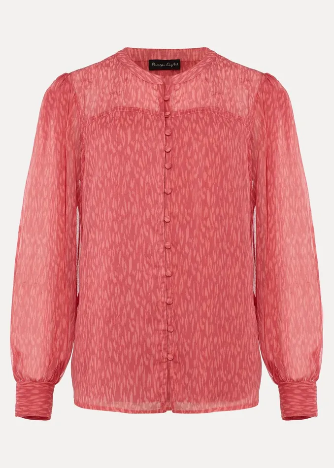 Women Phase Eight Shirts and Blouses Sharpay Printed Chiffon Blouse