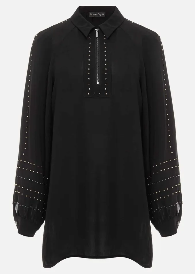 Women Phase Eight Shirts and Blouses Tullulah Heatfix Sleeve Tunic Blouse