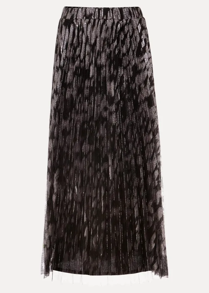 Women Phase Eight Skirts Petite Zoe Metallic Pleated Skirt