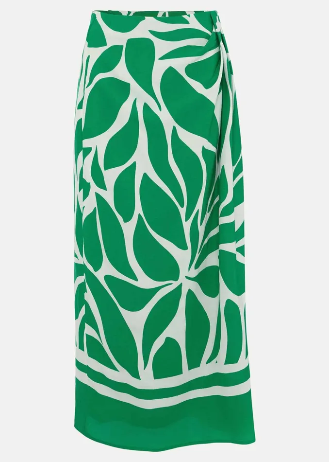 Women Phase Eight Skirts Presley Leaf Print Skirt