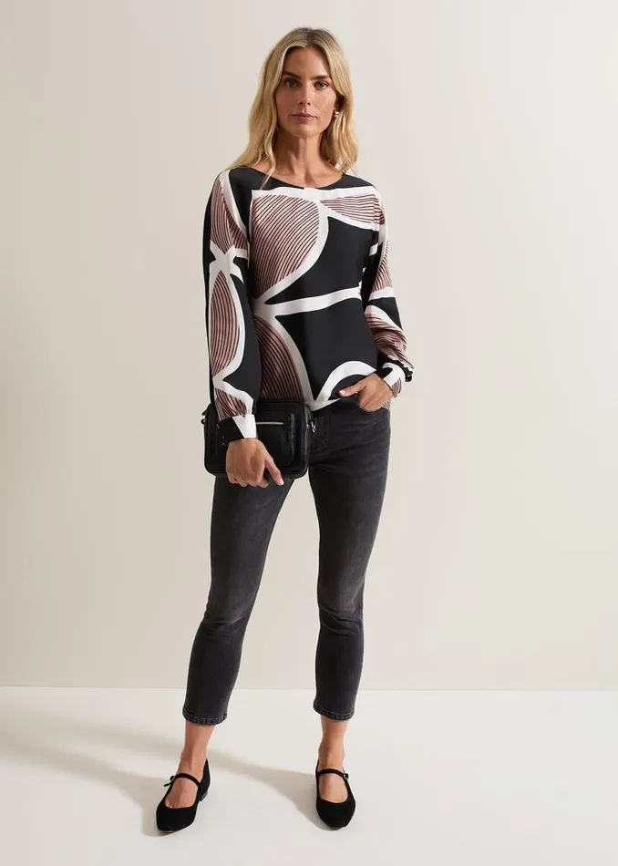Women Phase Eight Tops and TShirts Alora Swirl Print Top