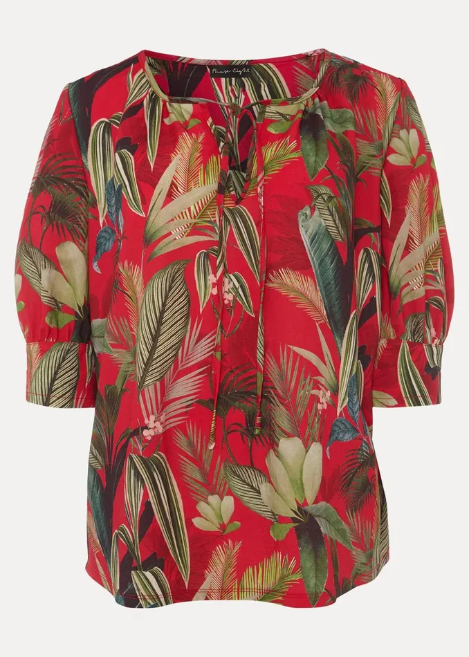 Women Phase Eight Tops and TShirts Antonia Tropical Print Top