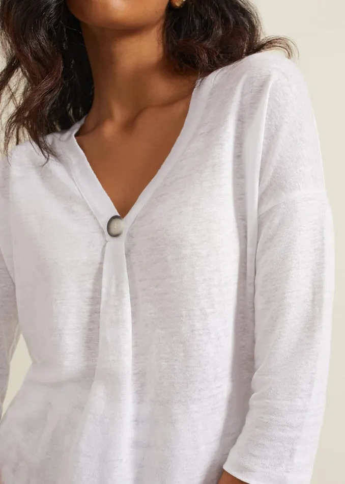Women Phase Eight Tops and TShirts Leah Linen Top