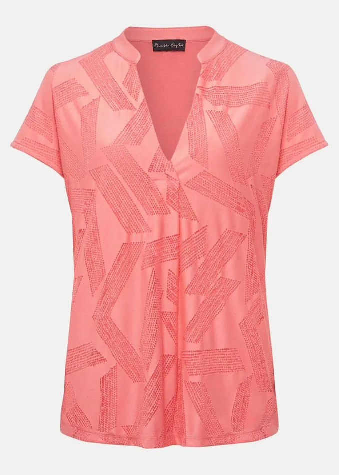 Women Phase Eight Tops and TShirts Mylah Burnout Abstract Top