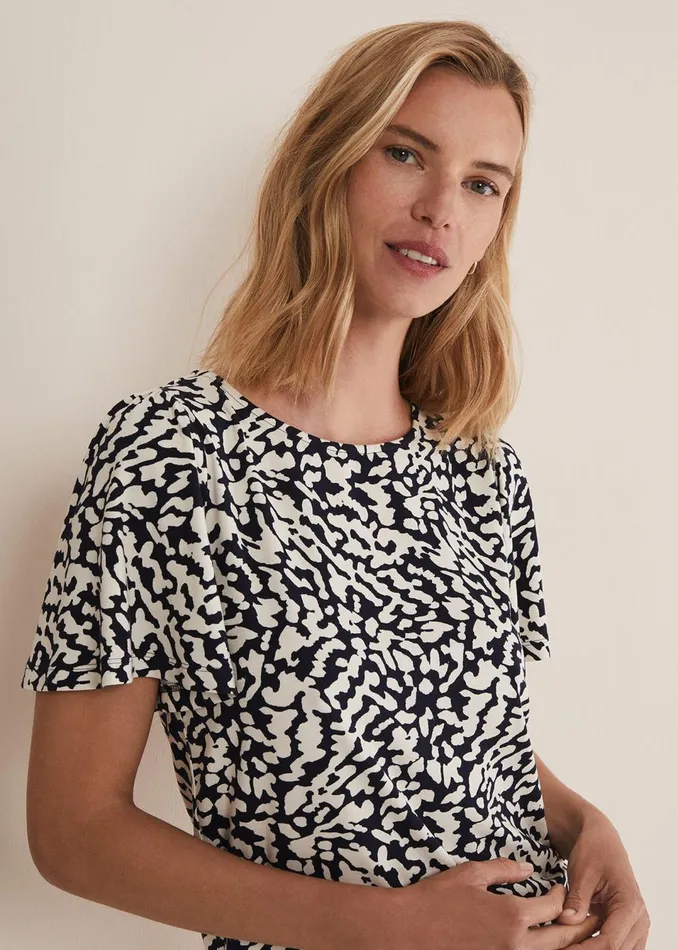 Women Phase Eight Tops and TShirts Nayana Jersey Abstract Top
