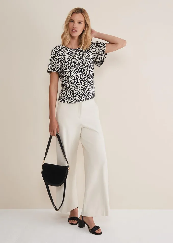 Women Phase Eight Tops and TShirts Nayana Jersey Abstract Top