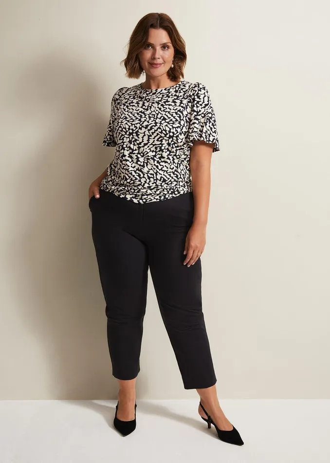 Women Phase Eight Tops and TShirts Nayana Jersey Abstract Top