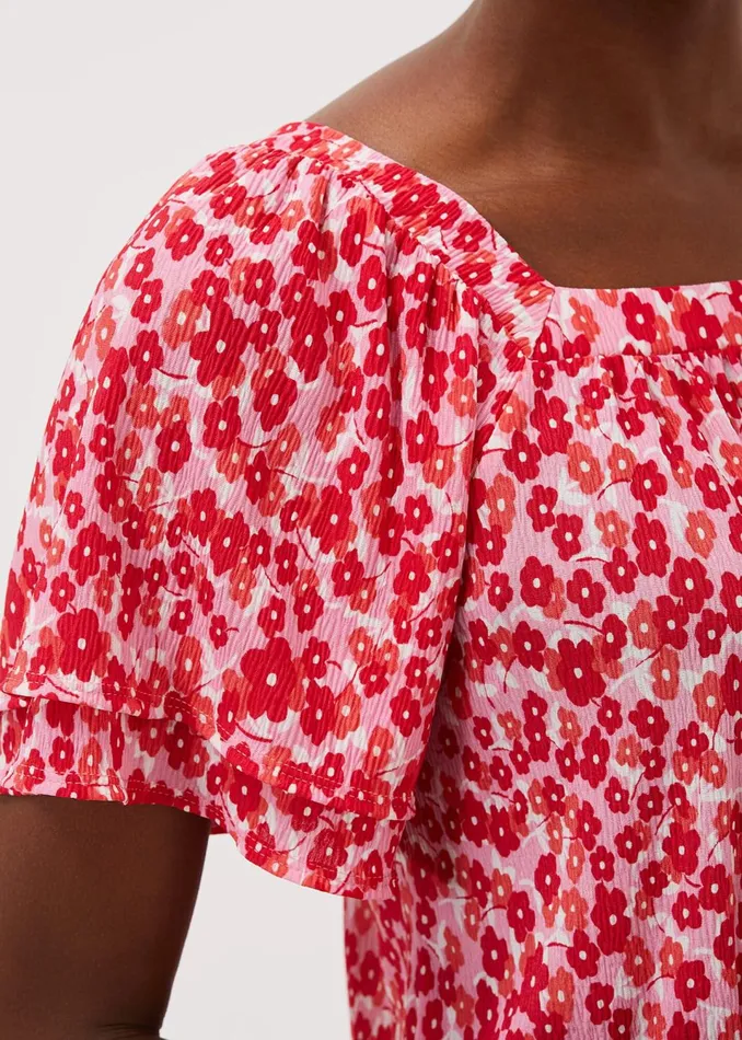 Women Phase Eight Tops and TShirts Saffy Floral Square Neck Top