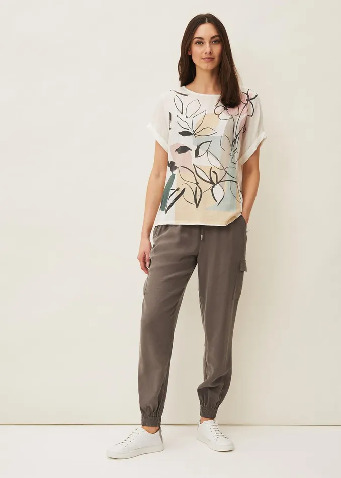 Women Phase Eight Trousers Alora Soft Cargo Jogger