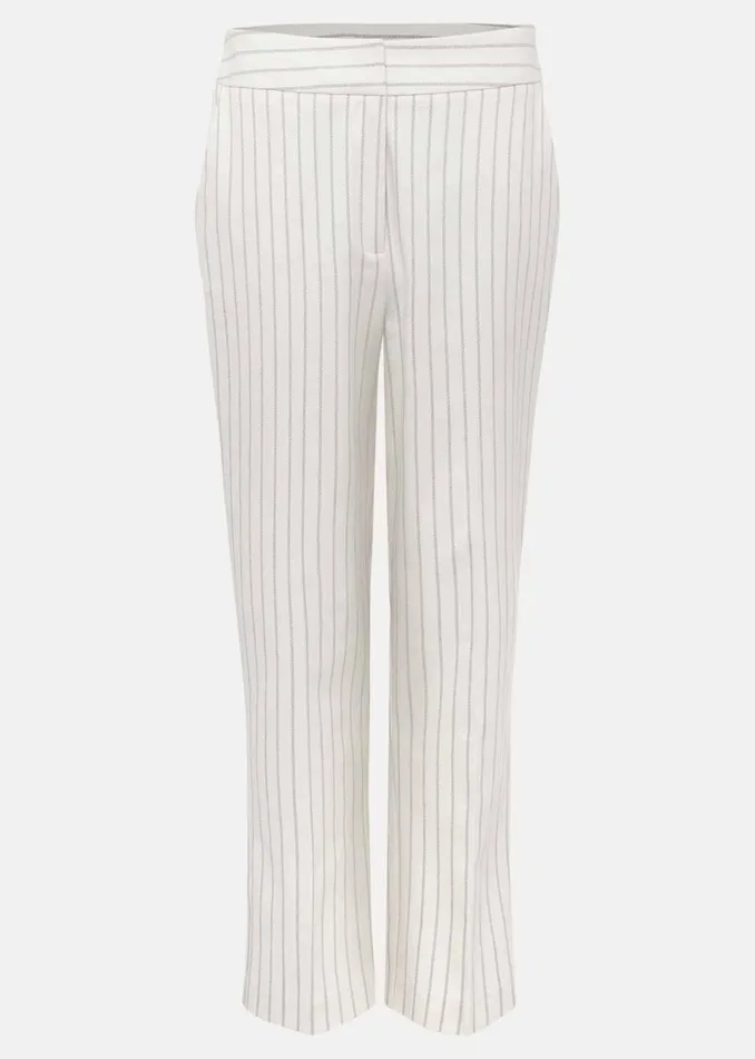 Women Phase Eight Trousers Ariella Pinstripe Straight Leg Trousers