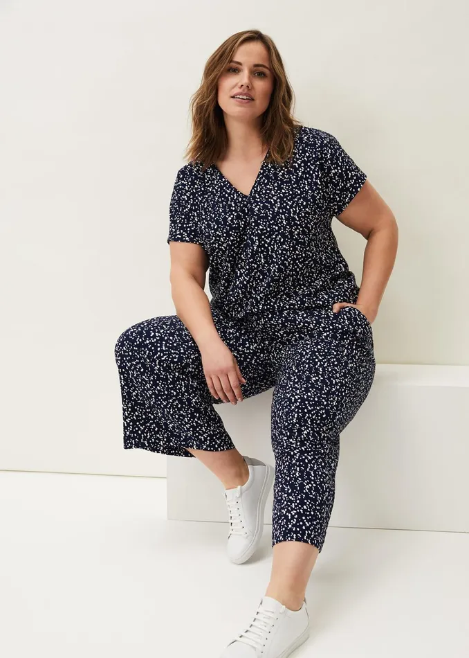 Women Phase Eight Trousers Carin Spot Culotte Trousers