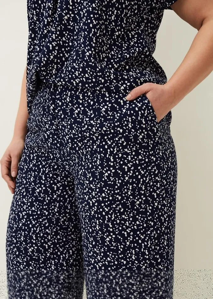 Women Phase Eight Trousers Carin Spot Culotte Trousers