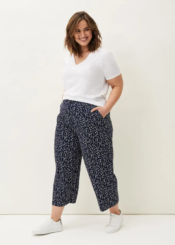 Women Phase Eight Trousers Carin Spot Culotte Trousers