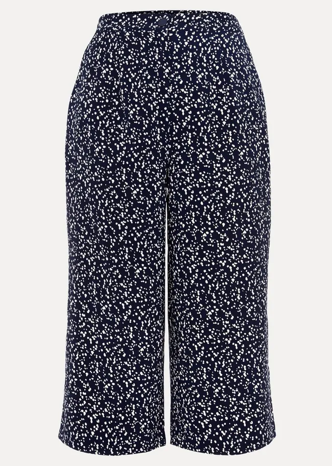 Women Phase Eight Trousers Carin Spot Culotte Trousers