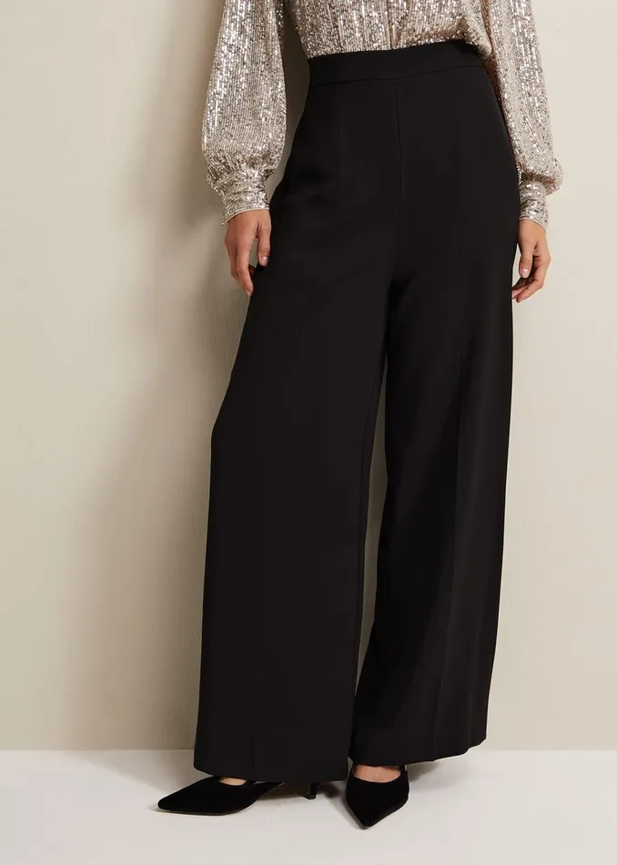 Women Phase Eight Trousers Florentine Wide Leg Trousers