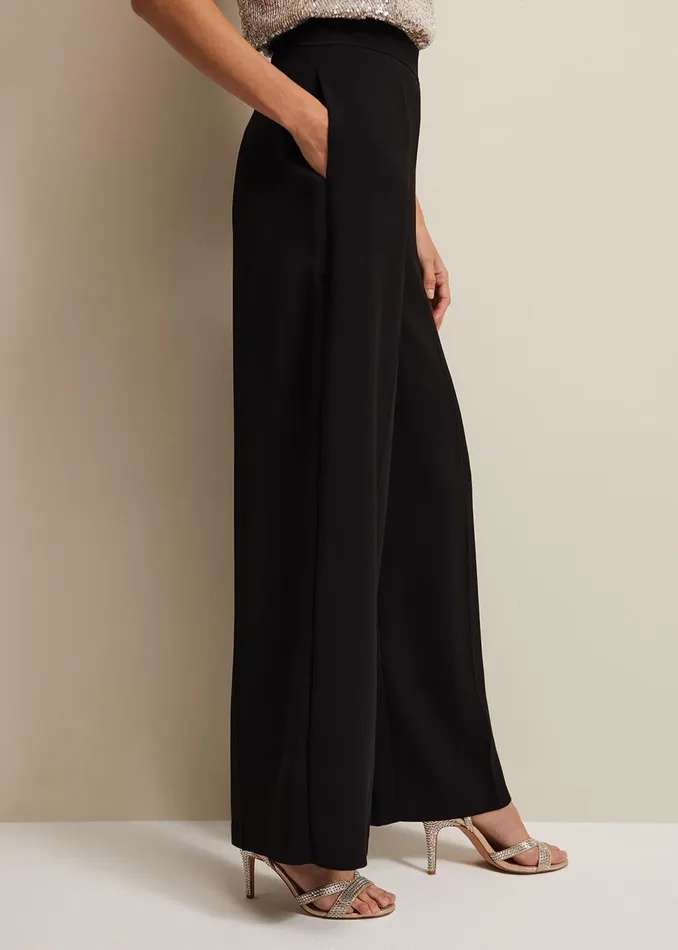 Women Phase Eight Trousers Florentine Wide Leg Trousers