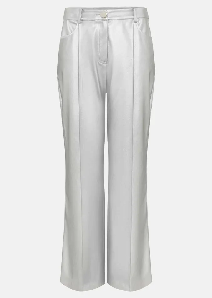 Women Phase Eight Trousers Kenzie Pu Crop Trousers
