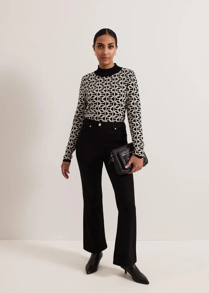 Women Phase Eight Trousers Petite Olivia Bootcut Jean