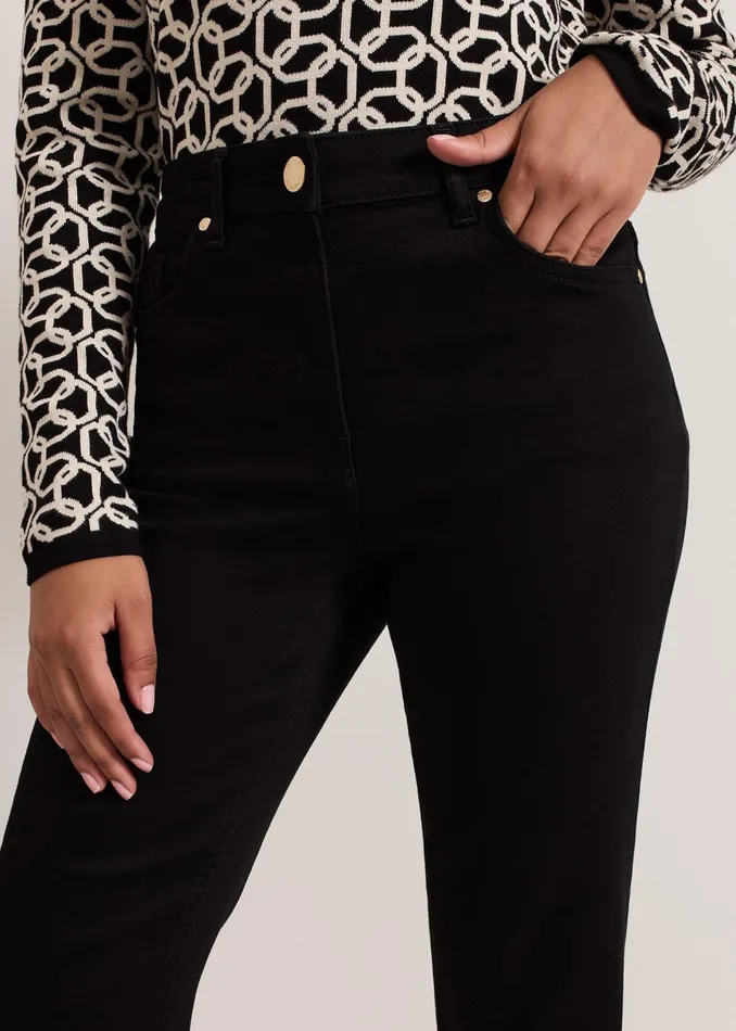 Women Phase Eight Trousers Petite Olivia Bootcut Jean