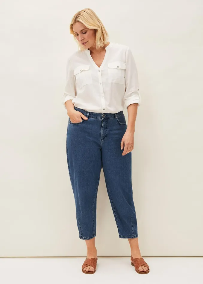 Women Phase Eight Trousers Romilly Barrel Leg Jean