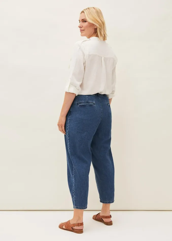 Women Phase Eight Trousers Romilly Barrel Leg Jean