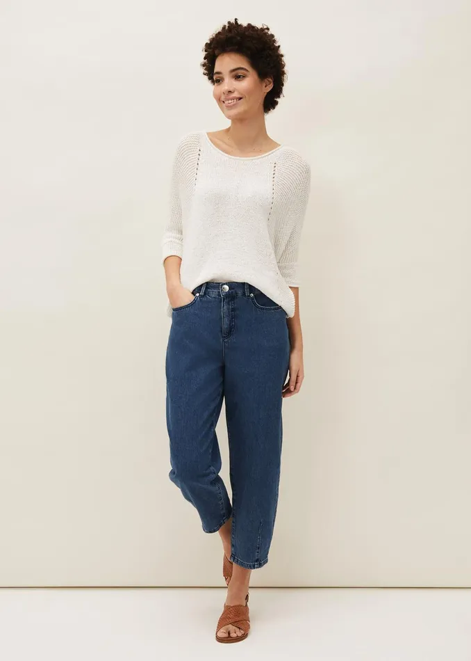 Women Phase Eight Trousers Romilly Barrel Leg Jean