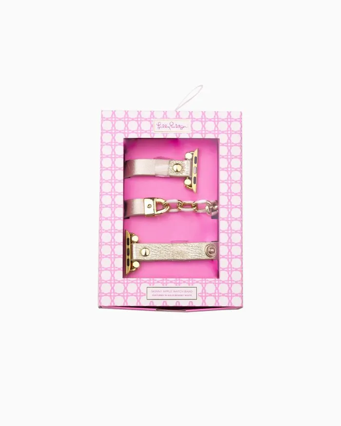 Women Phone and Tech Lilly Pulitzer Skinny Apple Watchband Gold Metallic Women Phone and Tech Lilly Pulitzer Skinny Apple Watchband Gold Metallic