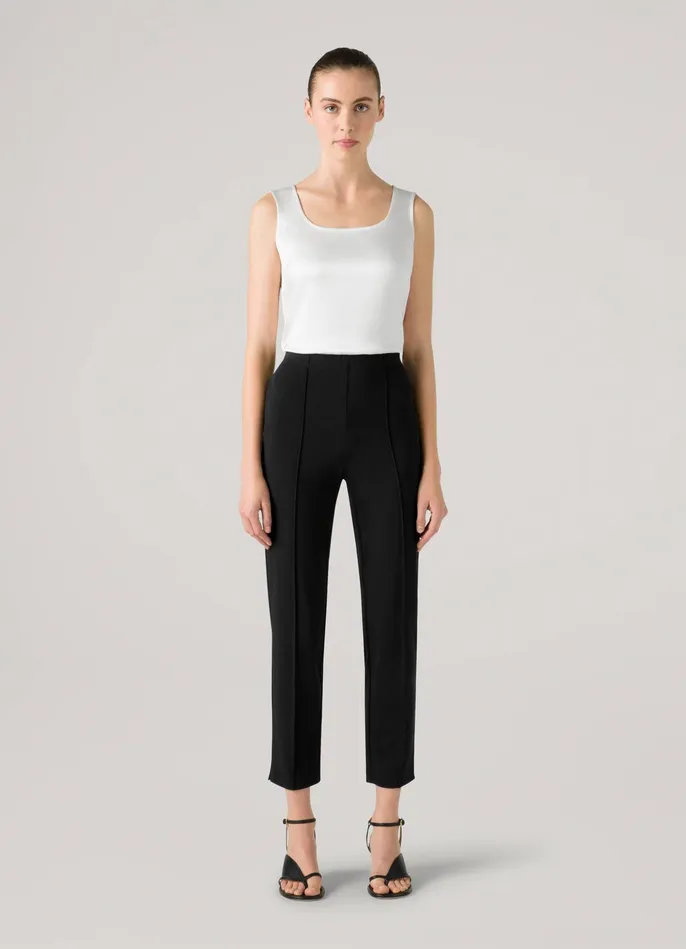 Women Ponte Cropped Pants Caviar St John Pants Women Ponte Cropped Pants Caviar St John Pants