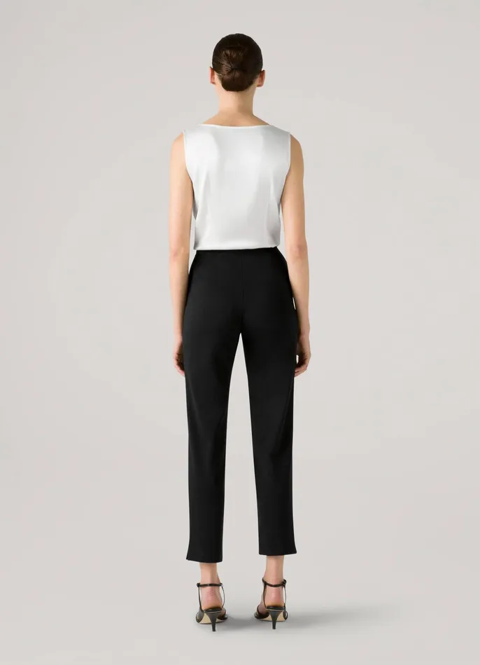 Women Ponte Cropped Pants Caviar St John Pants Women Ponte Cropped Pants Caviar St John Pants
