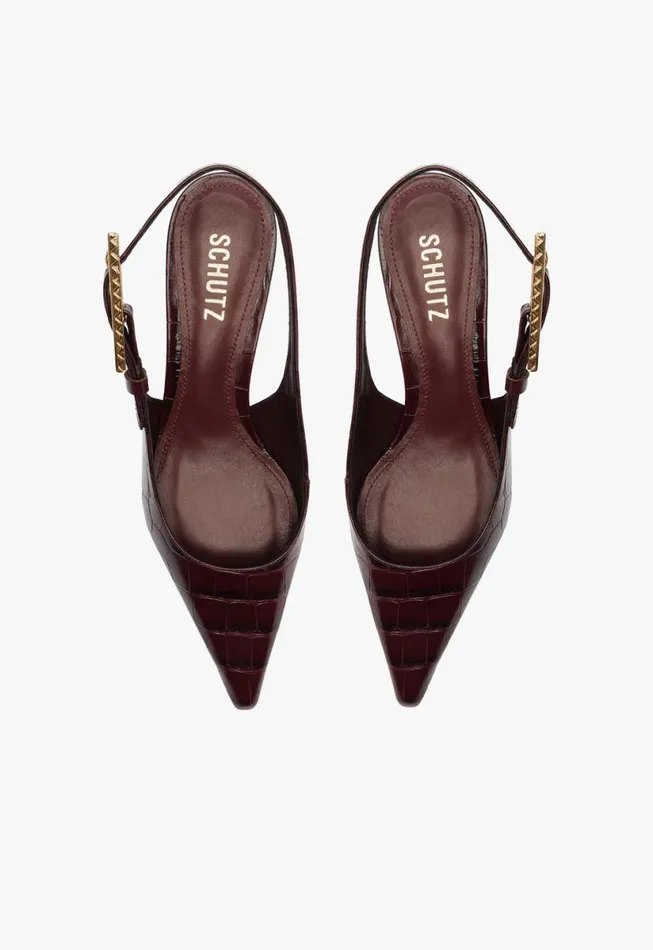 Women Pumps Schutz Shoes Ciara Mid Pump Cherry Wine
