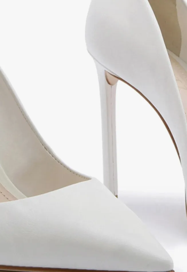 Women Pumps Schutz Shoes Lou Leather Pump White