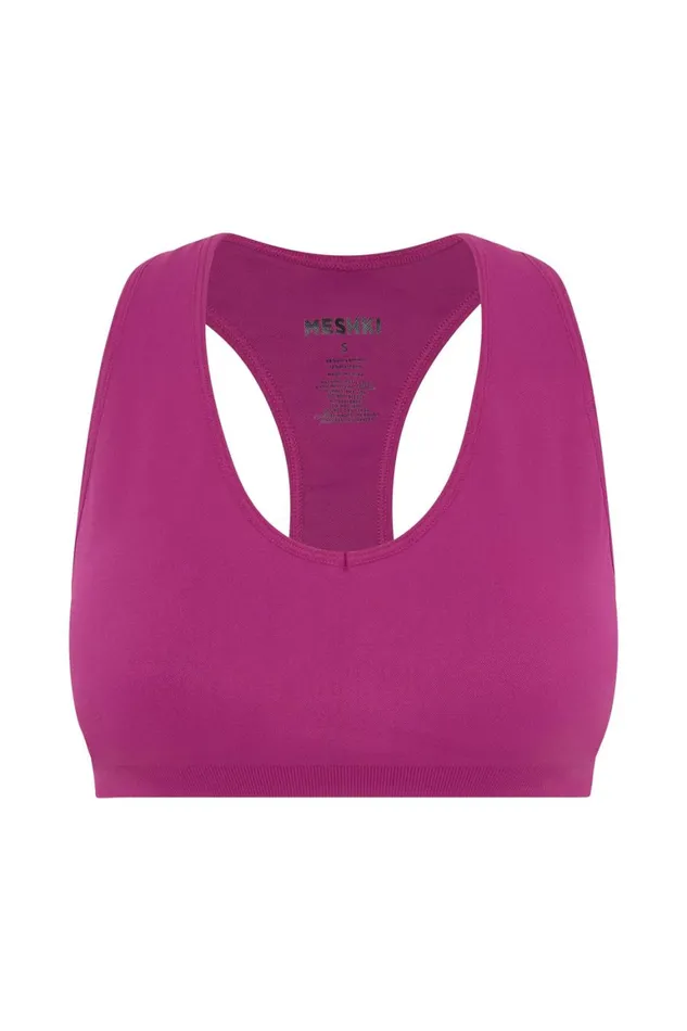 Women Quinn Halter Longline Top 8211 Violet Violet Meshki Activewear Women Quinn Halter Longline Top 8211 Violet Violet Meshki Activewear