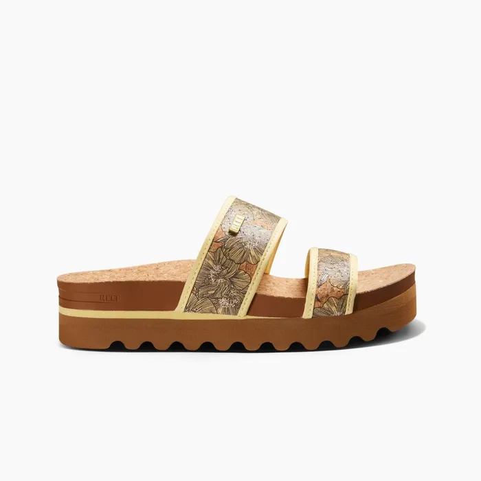 Women Reef Sandals Cushion Vista Hi Banana Cork