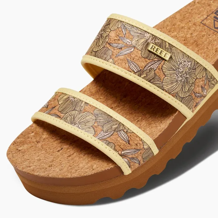Women Reef Sandals Cushion Vista Hi Banana Cork