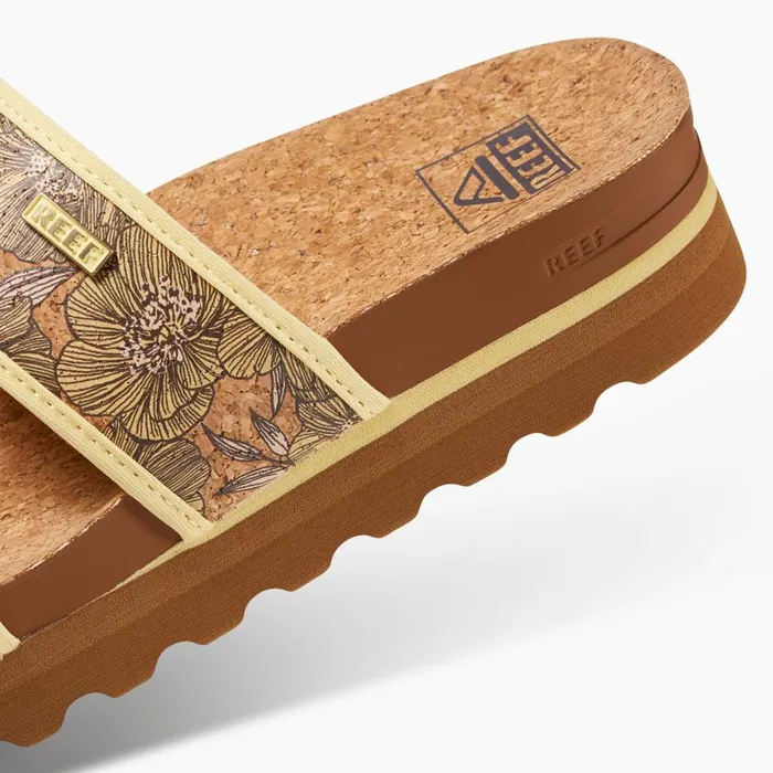 Women Reef Sandals Cushion Vista Hi Banana Cork