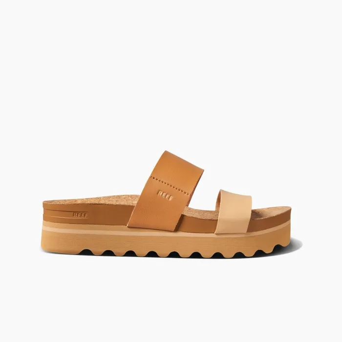 Women Reef Sandals Cushion Vista Hi Natural Duo