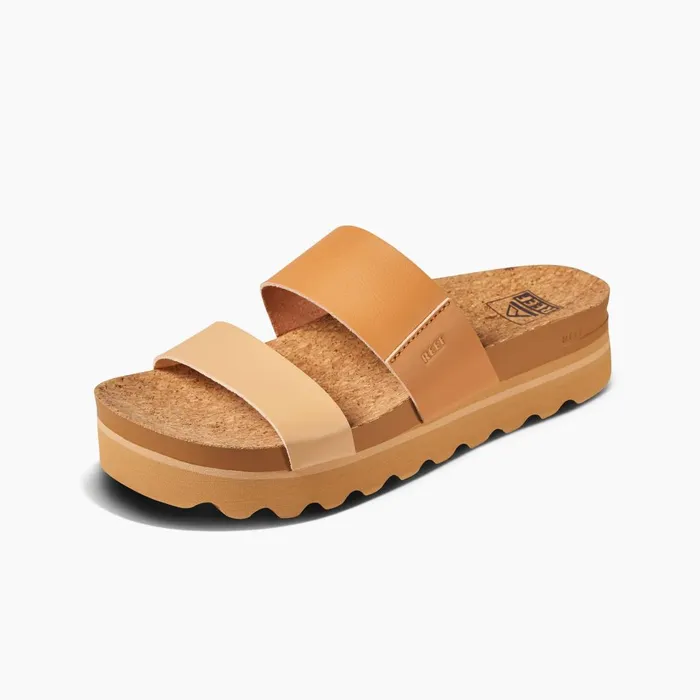 Women Reef Sandals Cushion Vista Hi Natural Duo Women Reef Sandals Cushion Vista Hi Natural Duo